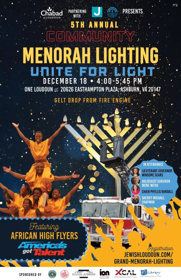 GRAND MENORAH LIGHTING Jewishloudoun